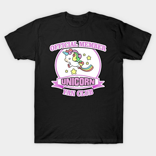 Official Member Fan Club UNICORN T-Shirt by Dooni Designs